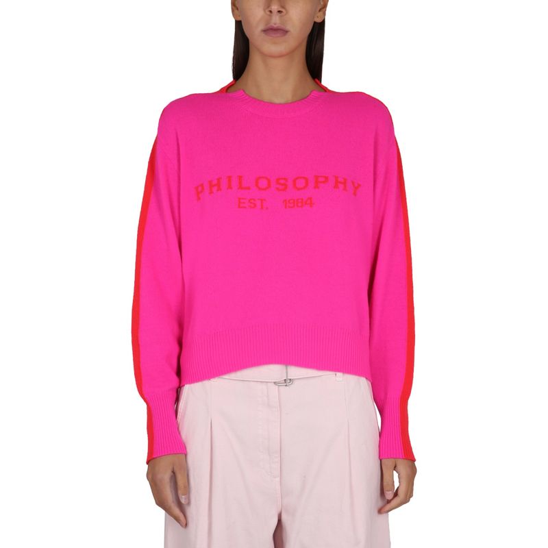 Philosophy Di Lorenzo Serafini Women Jersey With Logo Embroidery